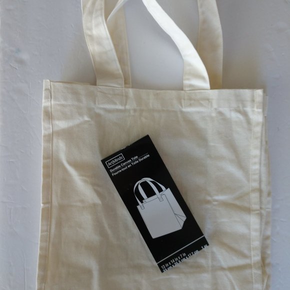 Handmade Reusable Tote Bag With Hand Painted Monarch Butterfly on a Pink Flower - Picture 10 of 16